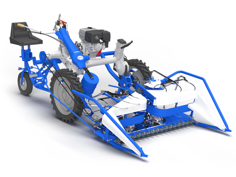 تصویر 1 از دروگر دو چرخ گندم چین با طراحی سبک و مناسب زمین های محدود